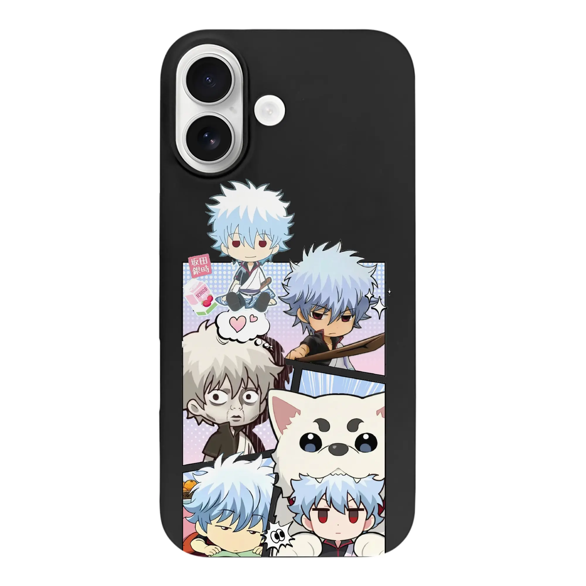 銀魂 グッズ 坂田 銀時 - iPhone 17 シリーズ シリコンケース 薄型 耐衝撃 指紋防止 ソフトタッチカバー 精密フィット 傷防止 保護ケース iPhone 17/17 Air/17 Pro/17 Pro Max 対応